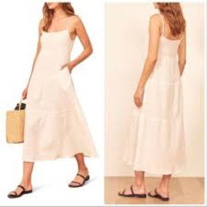 Reformation Ozark Dress White